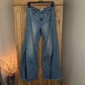 Free People Super Flair Wide Leg Jeans 30